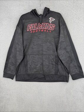 Atlanta Falcons Hoodie Men’s XL Black camouflage kangaroo Pocket NFL Pullover